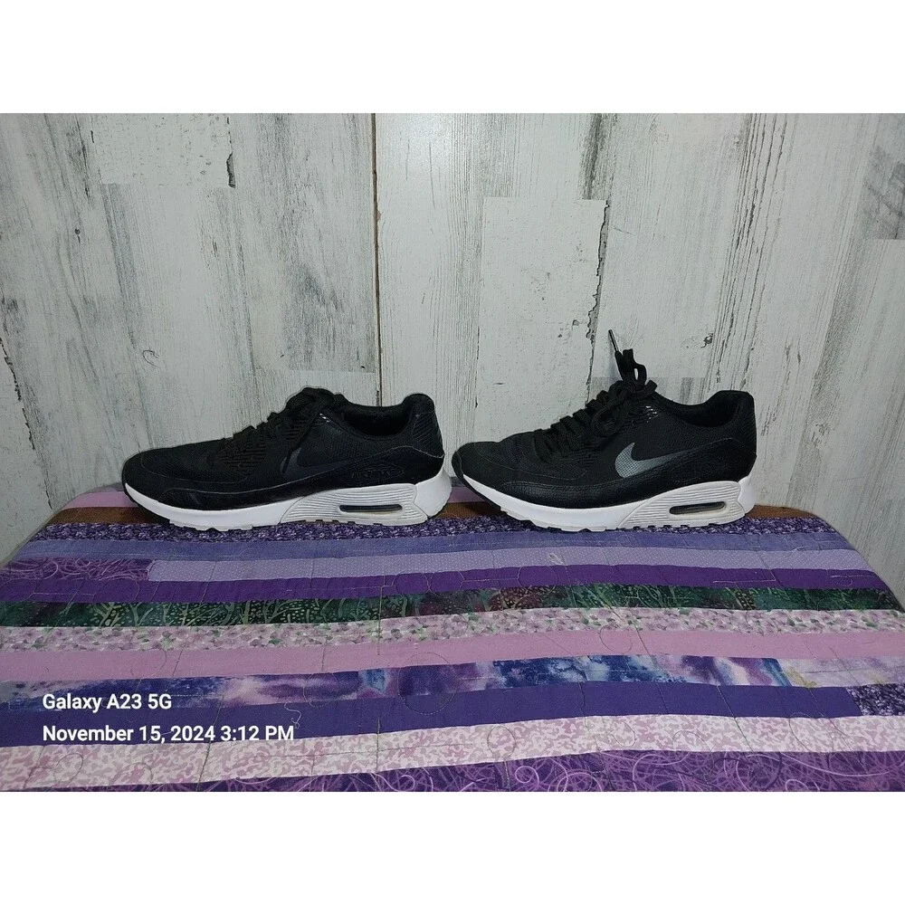 Nike Air Max 90 Ultra 2.0 Sneaker Black Running 881106-002 Womens Sz 8.5 - Picture 6 of 10